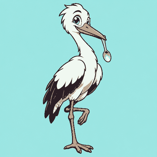 Spare Spoon Stork logo